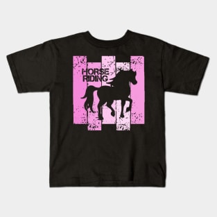 Horse Riding Kids T-Shirt
